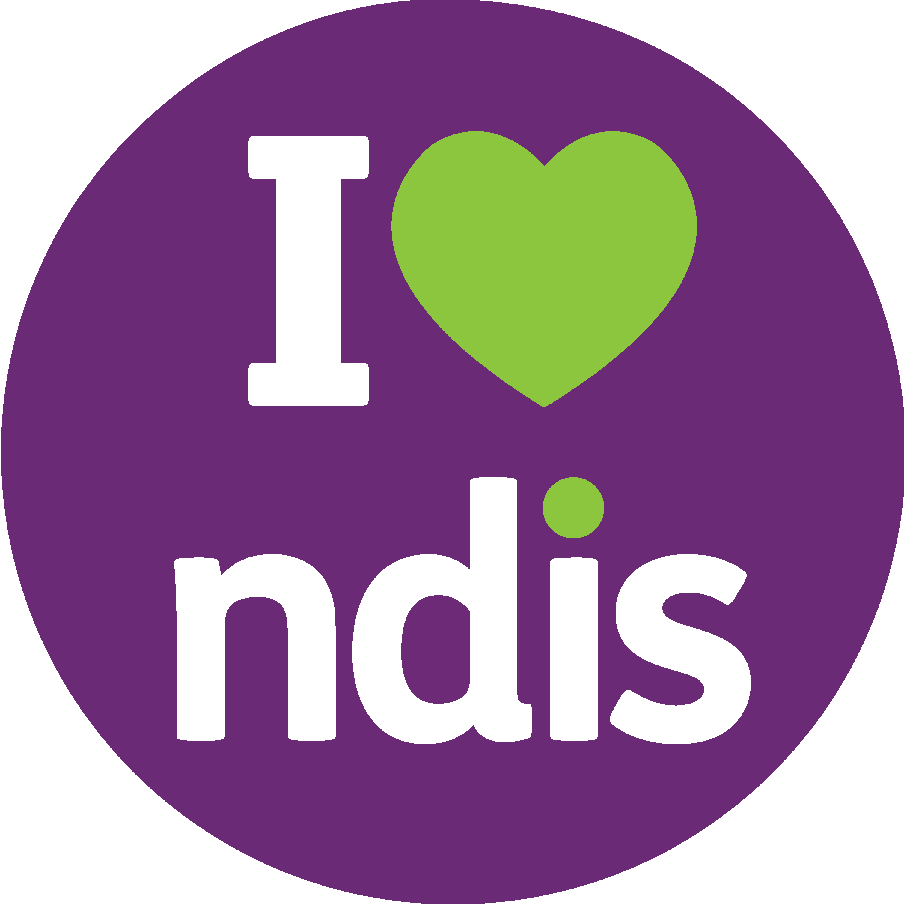 I Heart NDIS Logo